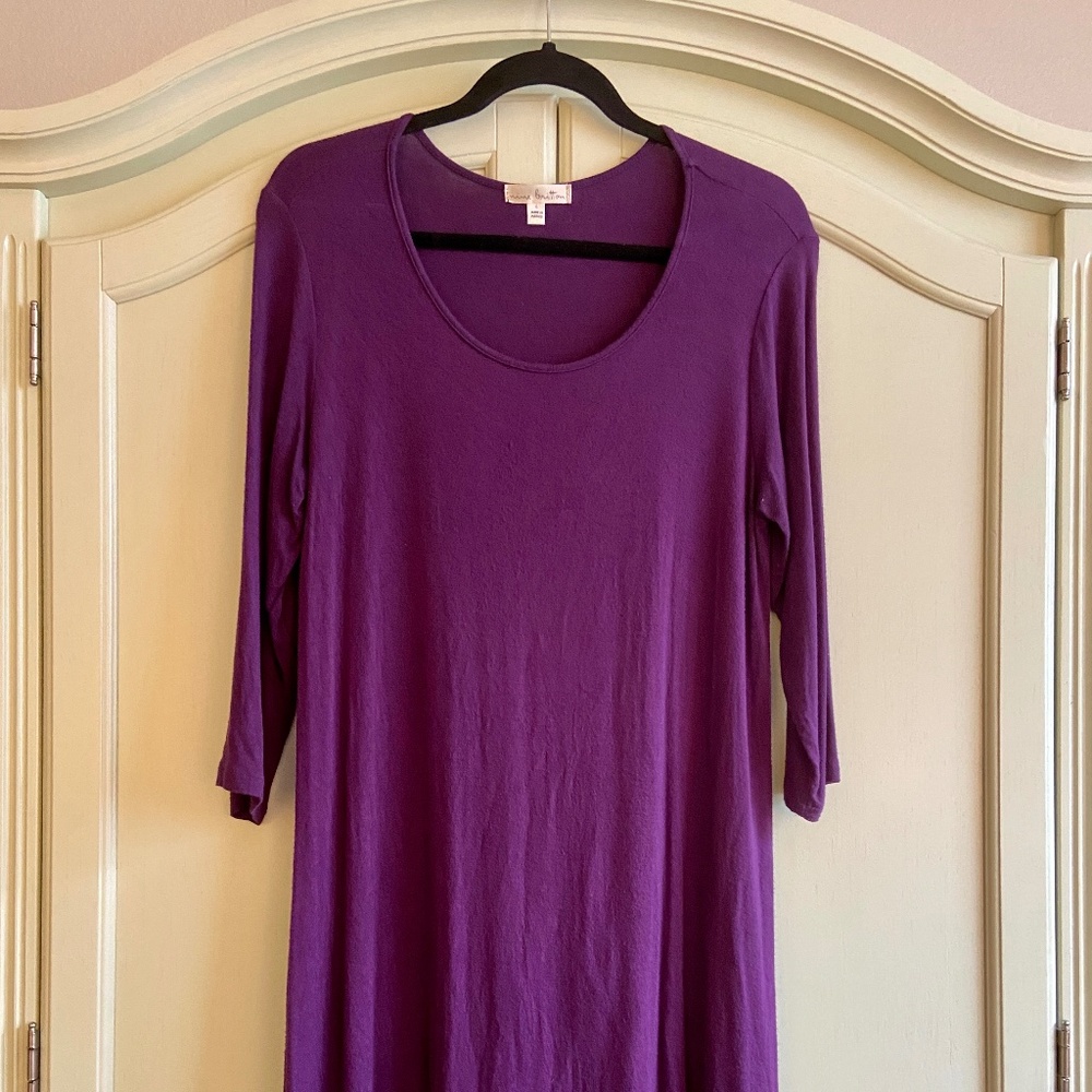Purple Skyler Knit Dress - Nine Britton - Size L